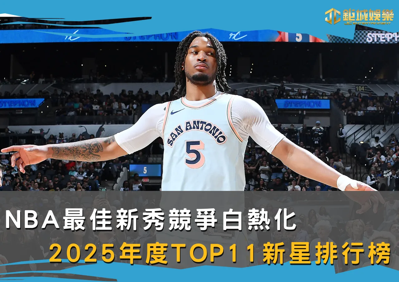 NBA最佳新秀競爭白熱化！2025年度TOP11新星排行榜